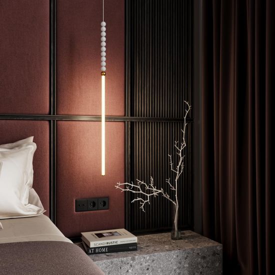 6639/12L HIGHTECH ODL25 227 металл/античная бронза/белые бусы из акрила Подвесной светильник IP 20 LED 12W 720Лм 3500K 220V MONELLA