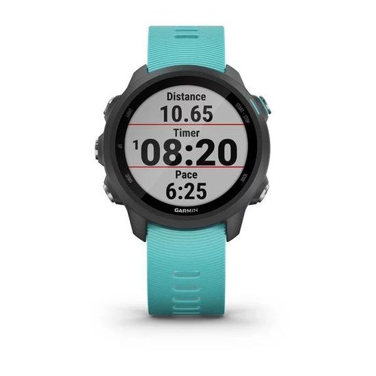 Часы для бега Garmin Forerunner 245 Music черный с бирюзовым ремешком (010-02120-32)