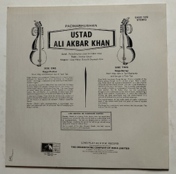 Винтажная виниловая пластинка LP Ali Akbar Khan (India 1980)