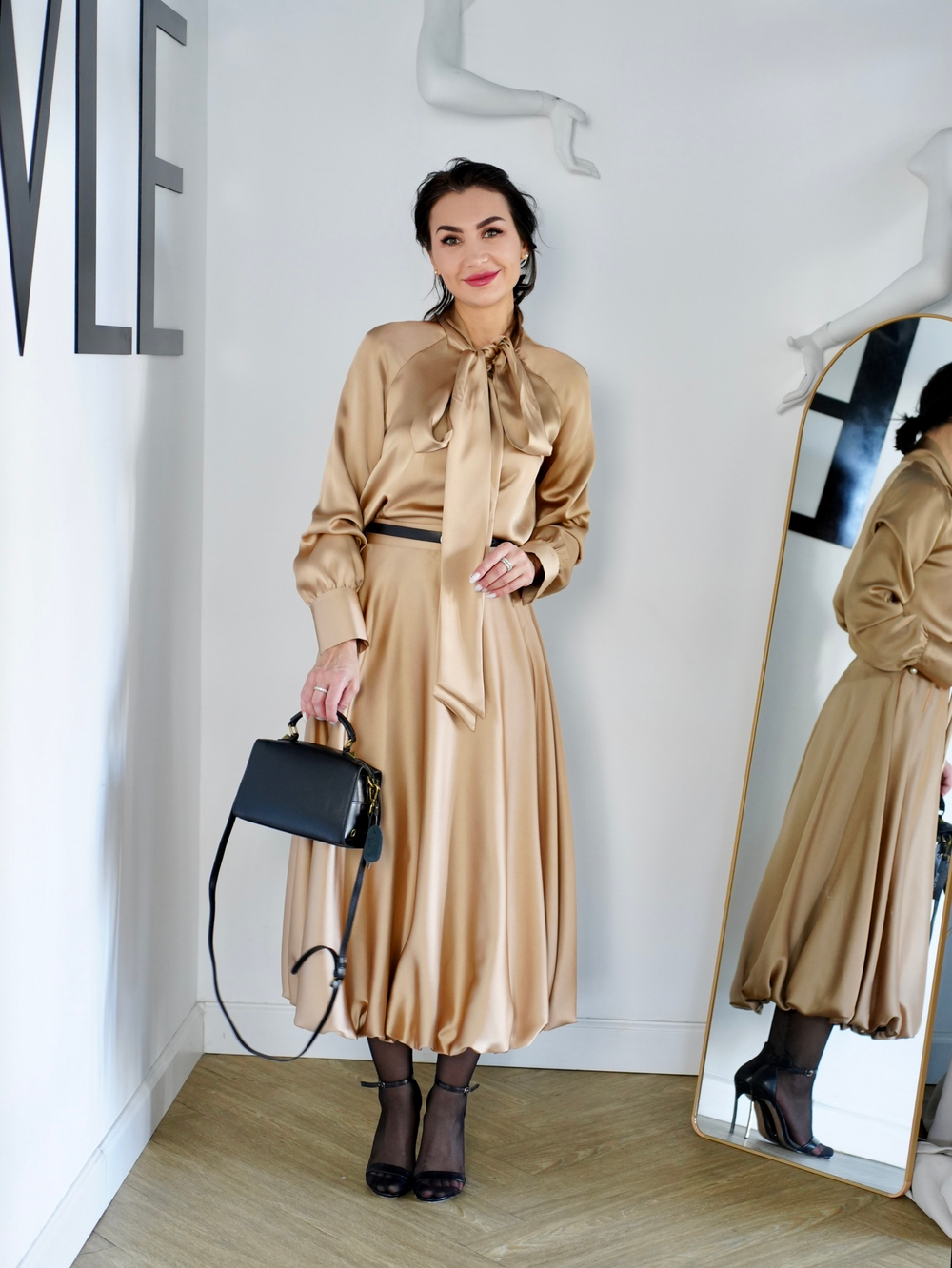 Юбка "Шикарная леди" в сатине