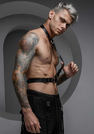 Портупея мужская Mars кожа черный M/L