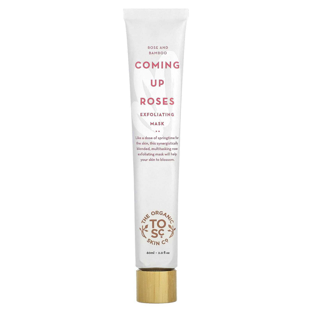The Organic Skin Co., Coming Up Roses, отшелушивающая косметическая маска с розой и бамбуком, 60 мл (2 жидк. унц.)