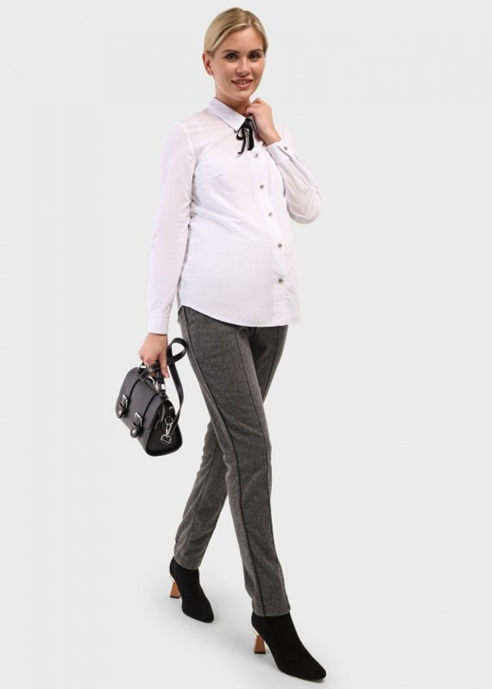 Брюки "Дана" для беременных серый