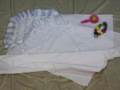 Уголок на выписку (кружево*бязь) (Солнечный миф)