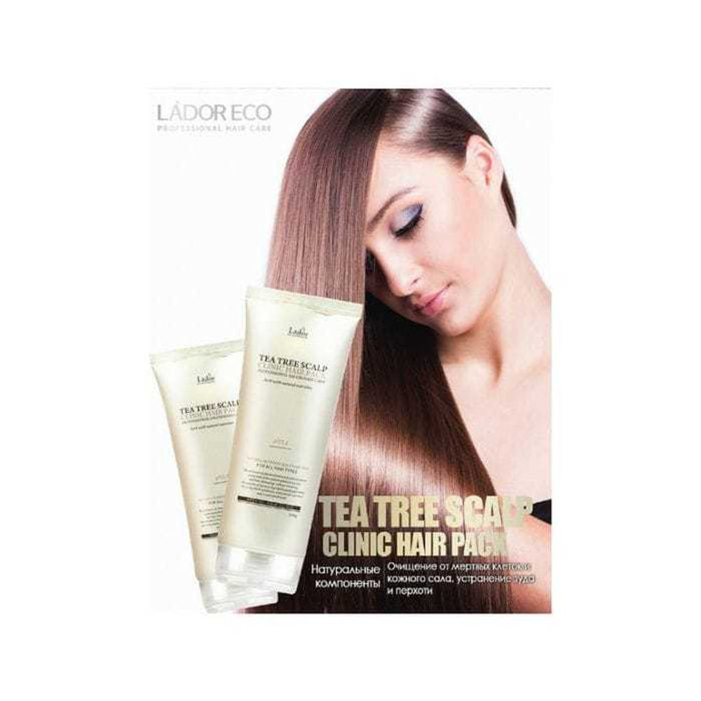 Lador Tea Tree Scalp Clinic Hair Pack маска-пилинг для кожи головы с чайным деревом