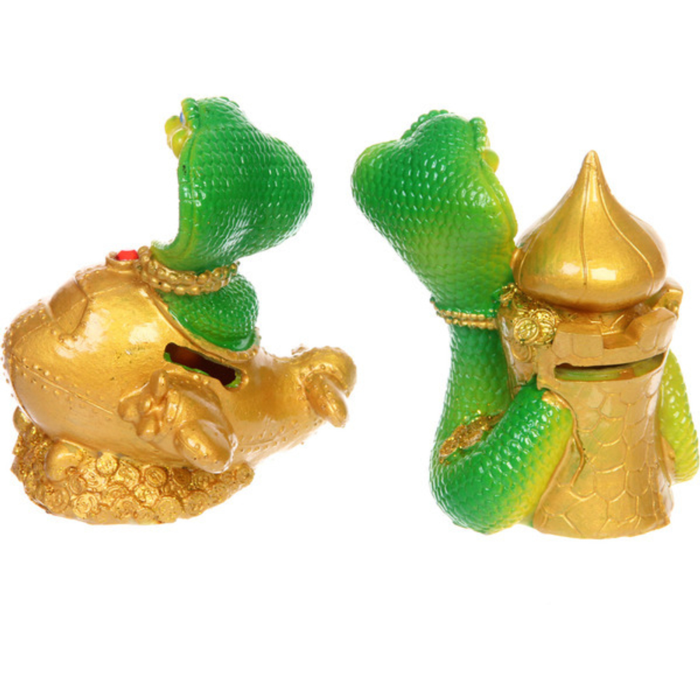 Фигурка новогодняя «Змея - Восточный шик» 11*10,5*12,5 см, микс