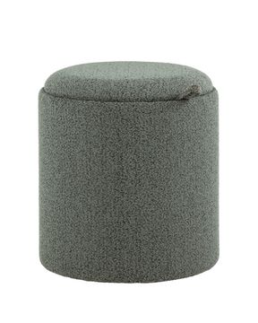 Пуф-столик с ящиком Хюгге XS букле темно-серый