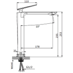 Смеситель для раковины Oute T112 T11201-1