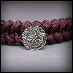 Бусина - вставка для браслета "Шлем Ужаса" , мельхиор