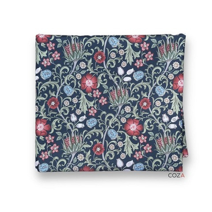 Скатерть COZA "Моррис" синий фон с водоотталкивающей пропиткой