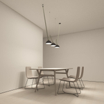 DK5561-BK Cветильник для трека-ремня Belty, серия Flow со светодиодом, D220*H117мм, 48V DC, 24W, RA90, 120°, 3000K, IP20, черный, алюминий