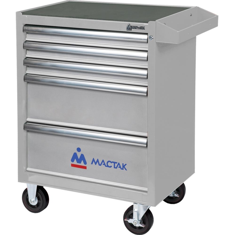 МАСТАК (521-05581MG) Тележка инструментальная, 5 ящиков, "ОПТИМА", серая