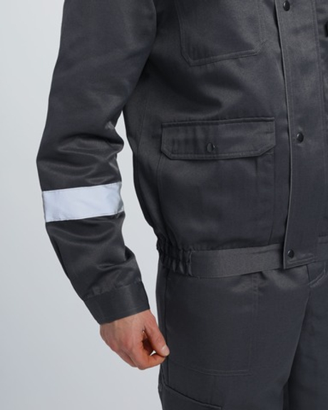 Костюм Титан СОП с капюшоном п/к, т.серый/св.серый