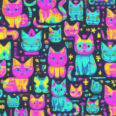 Неоновые котики