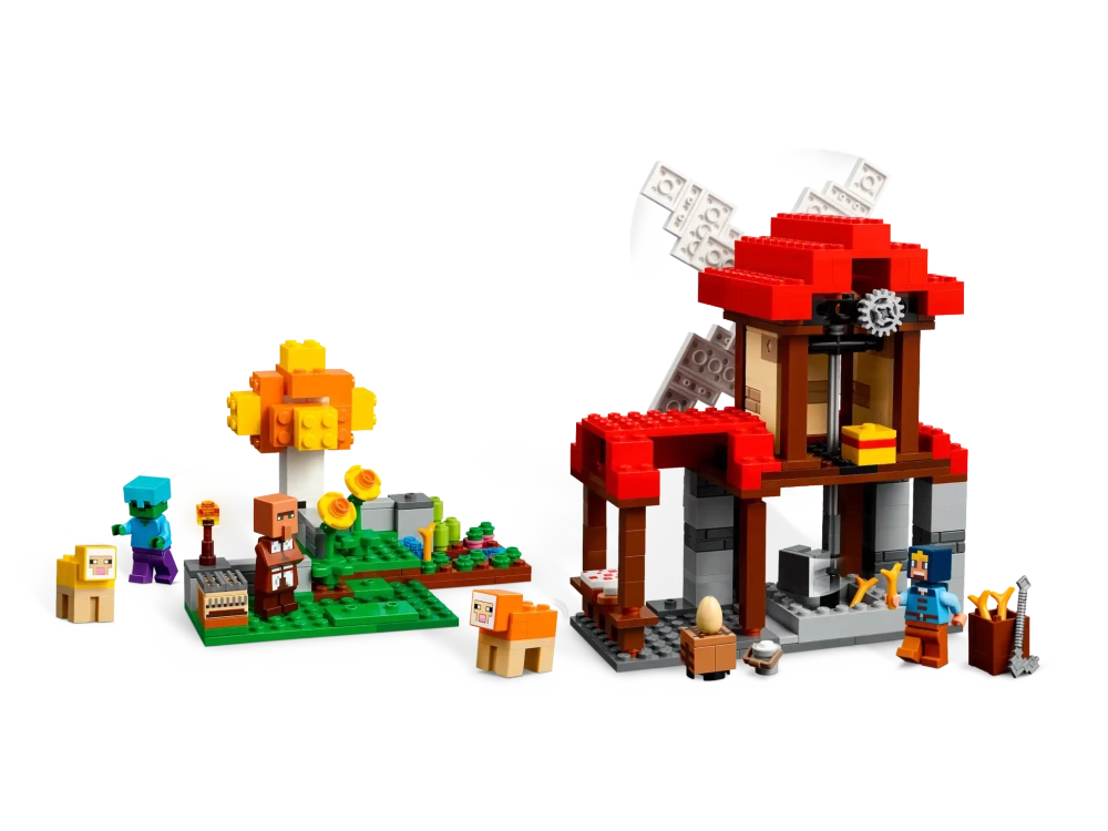 Конструктор LEGO Minecraft 21262 Ферма с ветряной мельницей