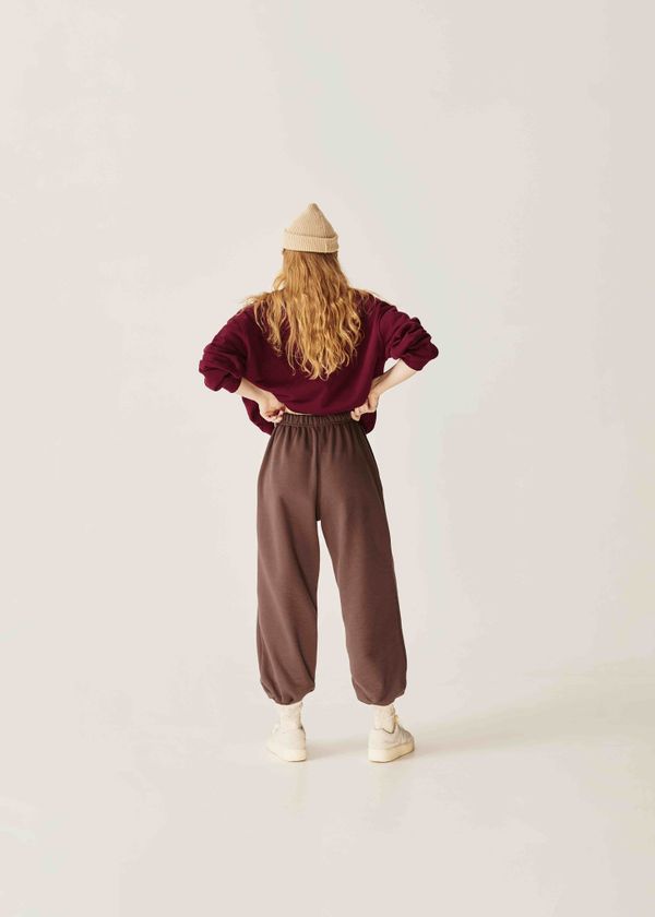 Толстовка College вишневая - фото 8