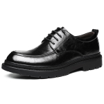 CHINT Casual Leather Shoes Men"s Low top Black
