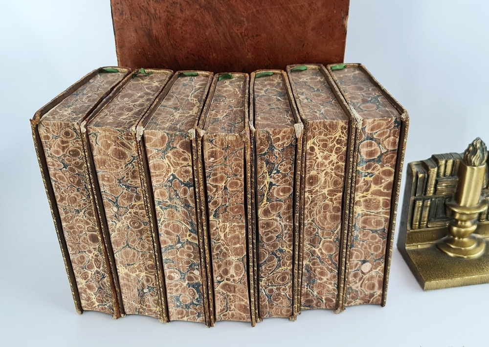 "Voyage du jeune Anacharsis en Grece, dans le milieu du quatrieme siecle avant lere vulgaire"  Par Jean-Jacques Barthelemy  1825 г.   Антикварная книга