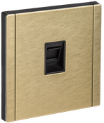 FORTE&PIANO Розетка компьютерная RJ45 кат.6 FP631M металл шампань IEK