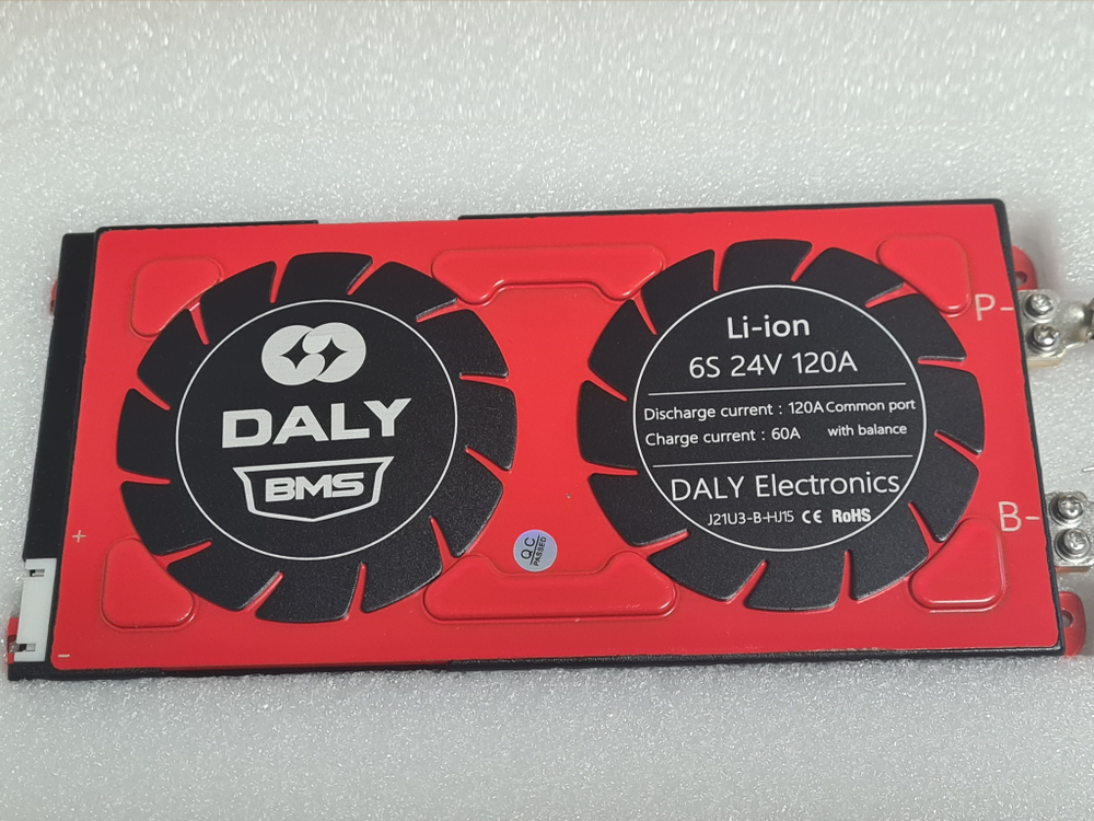 Плата контроля BMS Li-ion 6S 24V 120A