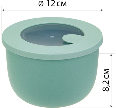 Миска герметичная НЕО 0,6л с клапаном для СВЧ М1324