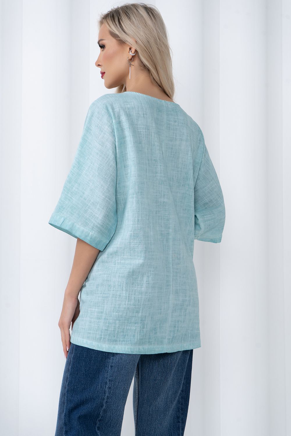 Блузка Мила (мята) Б11-132 Nikol