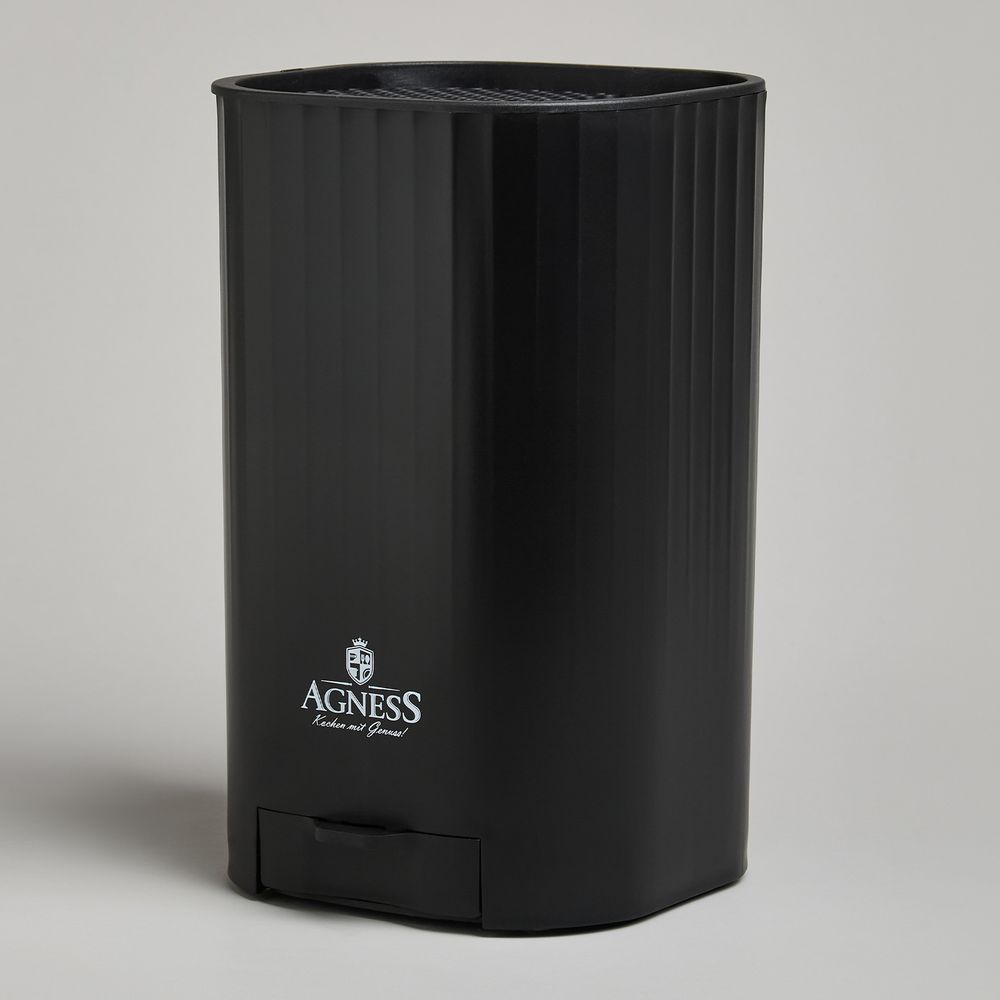 ПОДСТАВКА ДЛЯ НОЖЕЙ AGNESS С ТОЧИЛЬНЫМ КАМНЕМ 13,6*14,6*23 СМ