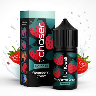 Chaser LUX - Strawberry Cream (30ml, 5% nic)