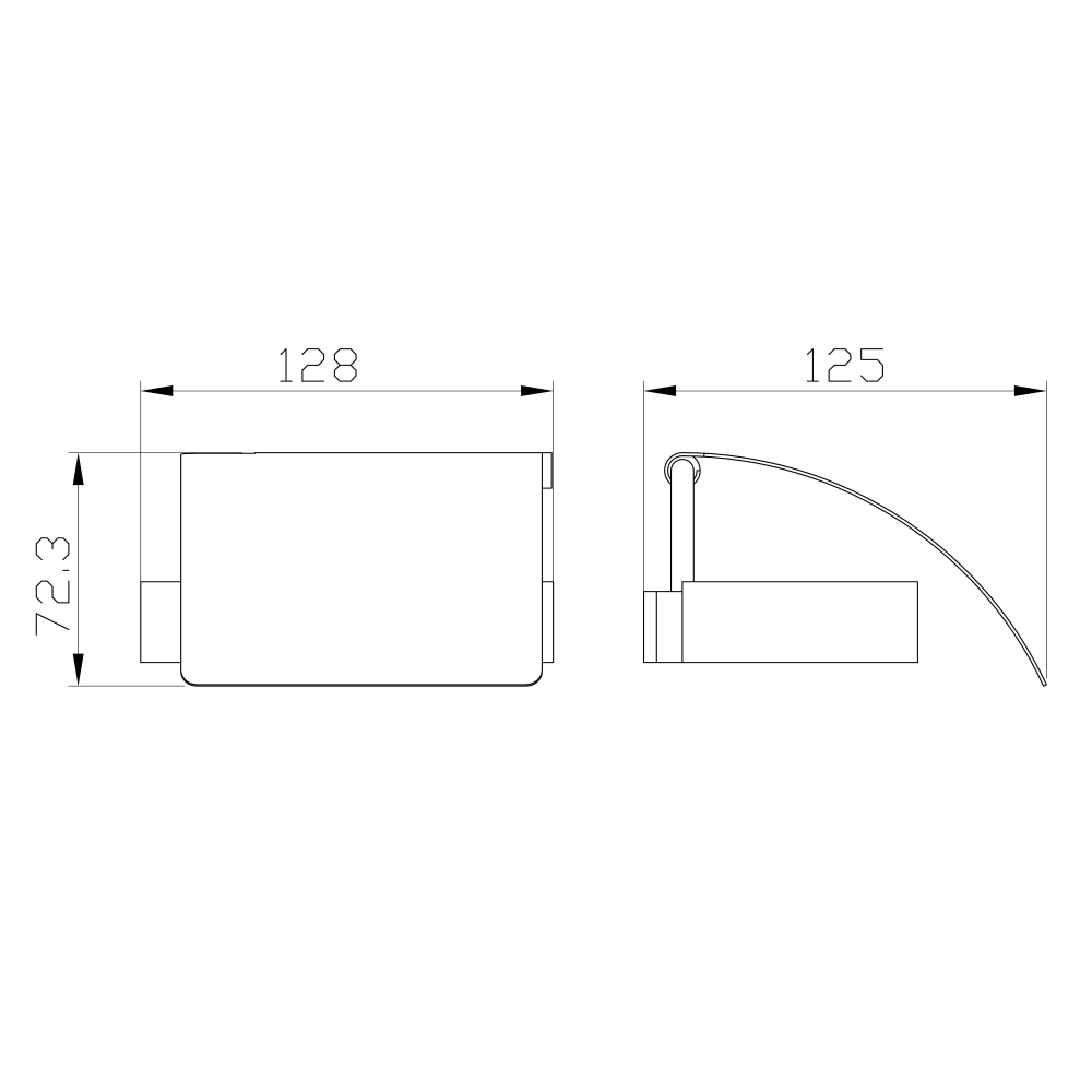 Держатель для туалетной бумаги с крышкой WONZON & WOGHAND LOTTE, Брашированное золото (WW-8326-BG)