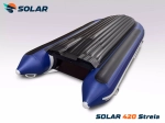 Лодка надувная моторная solar-420 strela jet tunnel