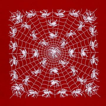 Бандана пауки красная (200)