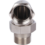 Разъемное соединение (американка) угловое STOUT - 1" (ВР/НР, никелированное, металл по металлу)