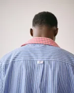 Рубашка One Two Oversized Striped синяя / красная