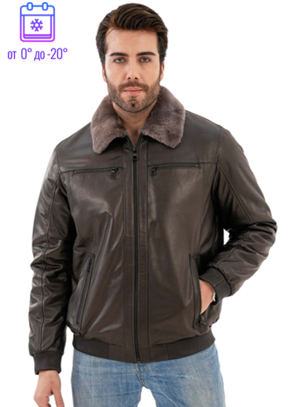 Куртка кожаная на меху