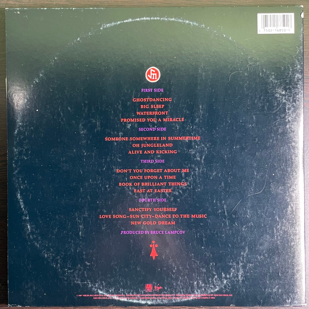 Simple Minds ‎– Live In The City Of Light 2LP (США 1987г.)