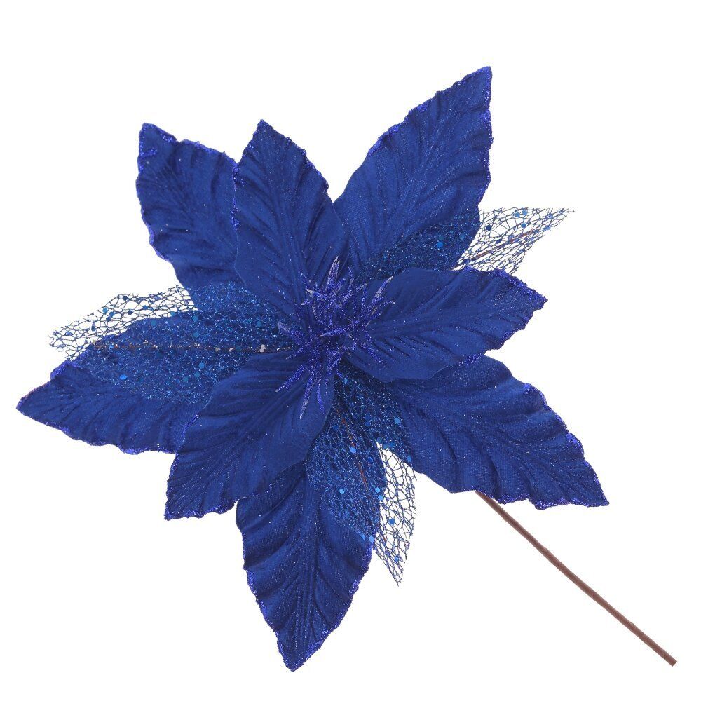 GAEM Цветок искусственный "Пуансеттия", L31 W31 H38 см, 3в.