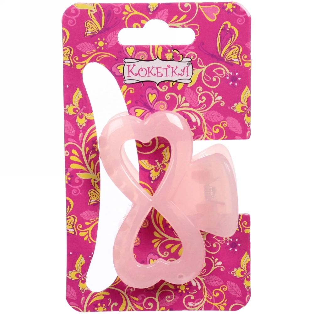 Заколка-краб для волос на блистере «Глянец-Бант», микс 6 цветов, 6см