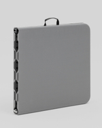 Стол-чемодан складной 122*61*74 см с регулировкой высоты серый