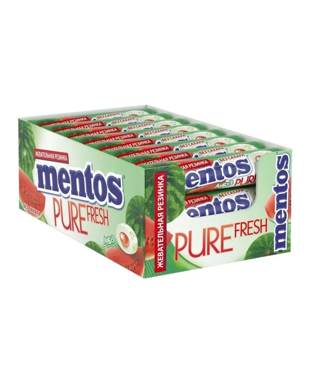 МЕНТОС жевательная арбуз 15,5г*24шт., блок 288шт.