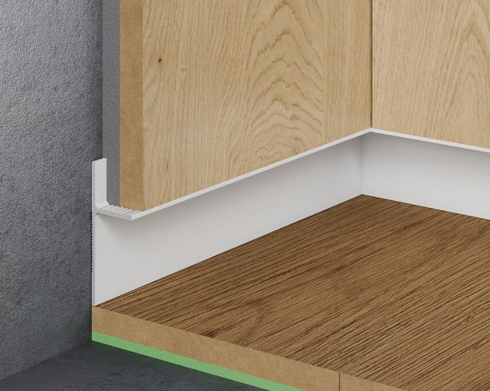 Теневой плинтус скрытого монтажа Pro Design Panel 7208 белый, 2700x18x46 мм