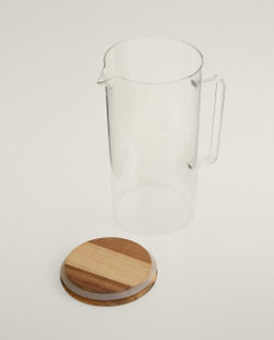 Zara Home кувшин из боросиликатного стекла, цвет прозрачный, 20 см