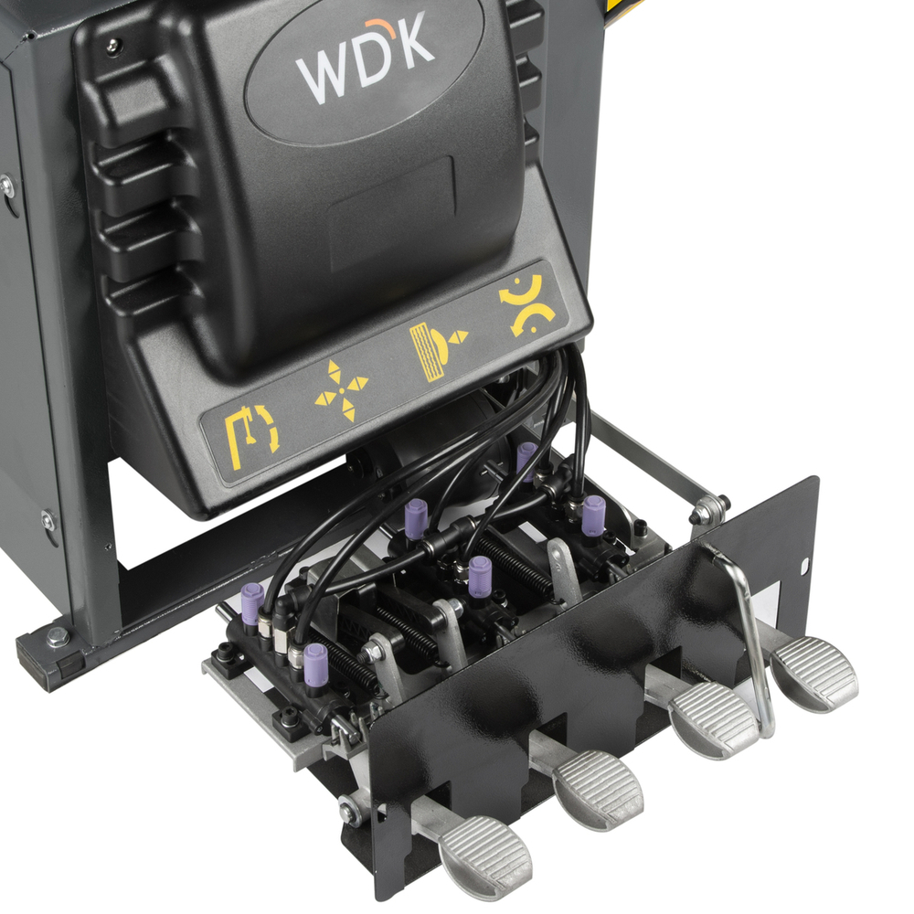 WDK-709238 Автоматический шиномонтажный станок со взрывной накачкой колес, двухскоростной, захват 10"-24"