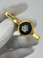 Зажим для галстука черный с парусником Wedgwood