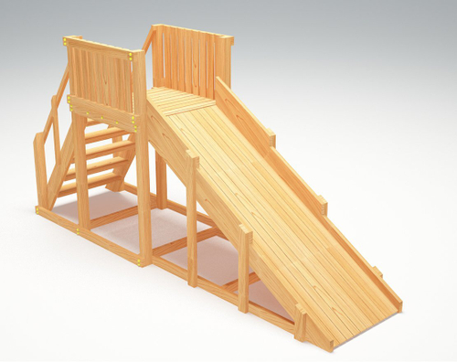Зимняя горка TORUDA Север wood-2 (скат 3 м)