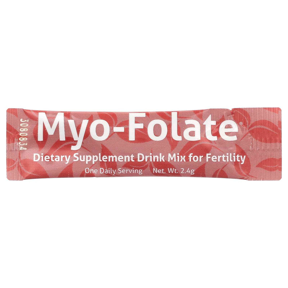 Fairhaven Health, мио-фолат, смесь для приготовления напитка для здоровья репродуктивной системы, без ароматизаторов, 30 пакетиков по 2,4 г