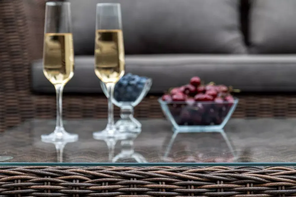 "Капучино" лаунж-зона из искусственного ротанга, цвет коричневый