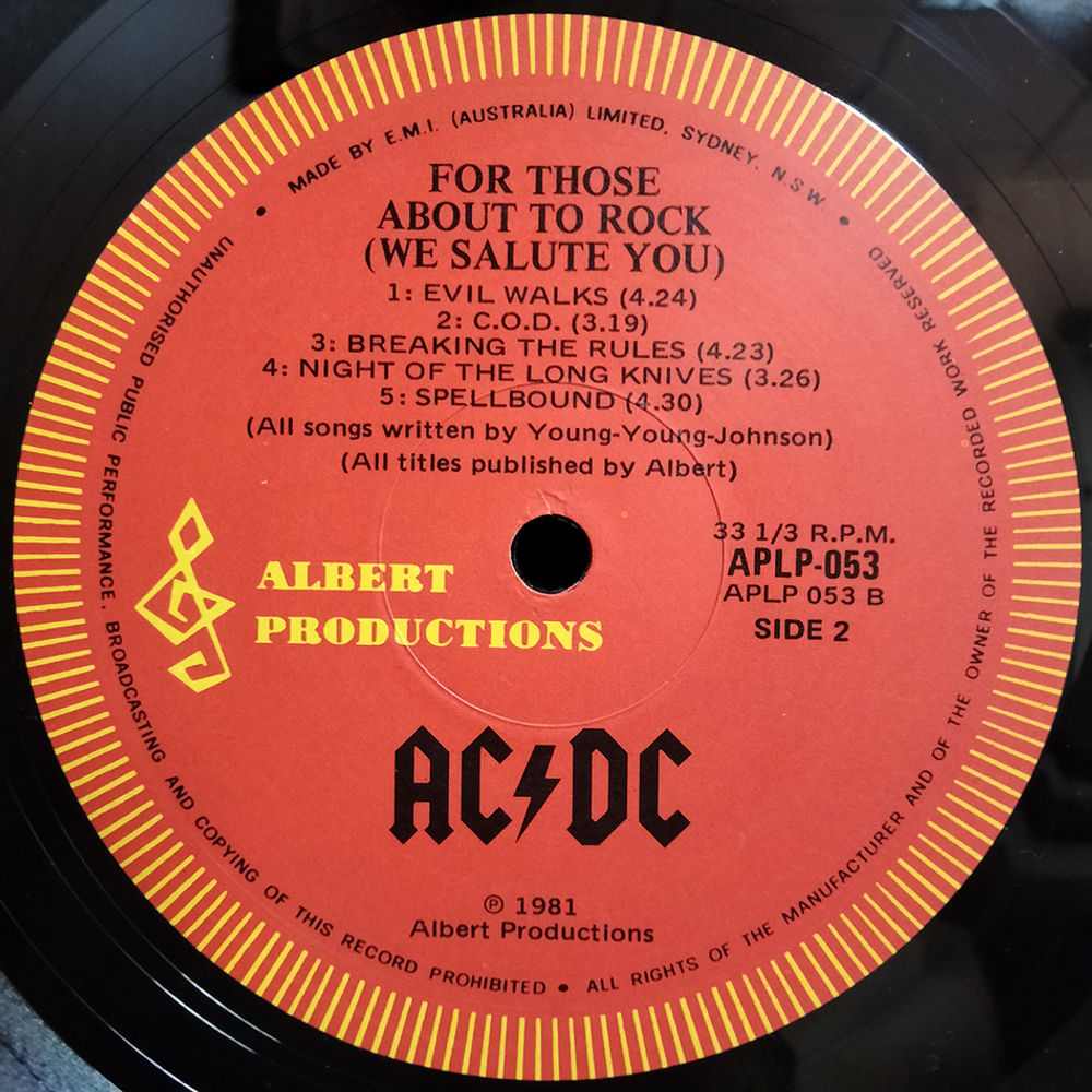 AC/DC / For Those About To Rock - We Salute You (LP)