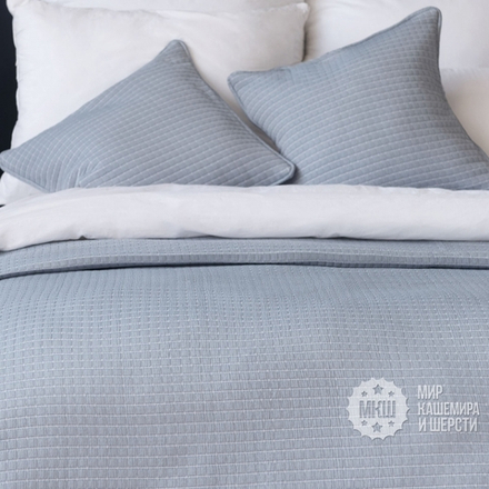 Покрывало пледового типа КУББ (арт. BL02-281-04) - 230х250 см. - синий