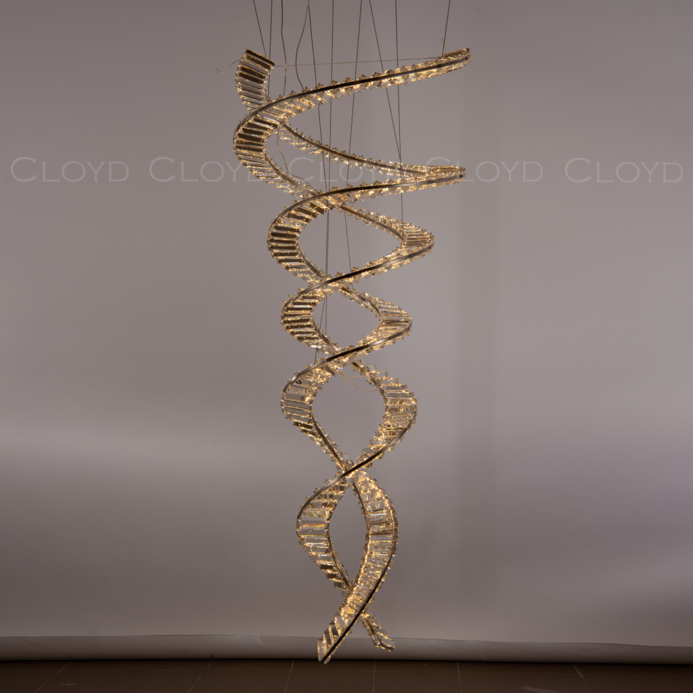 Люстра Cloyd GONDWANA C2 / выс. 135 см - хром (арт.10403)