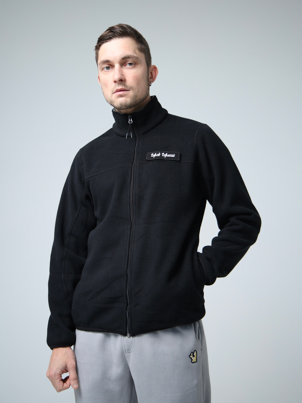 худи толстовка кофта олимпийка Город Горький флис флисовая черная черный